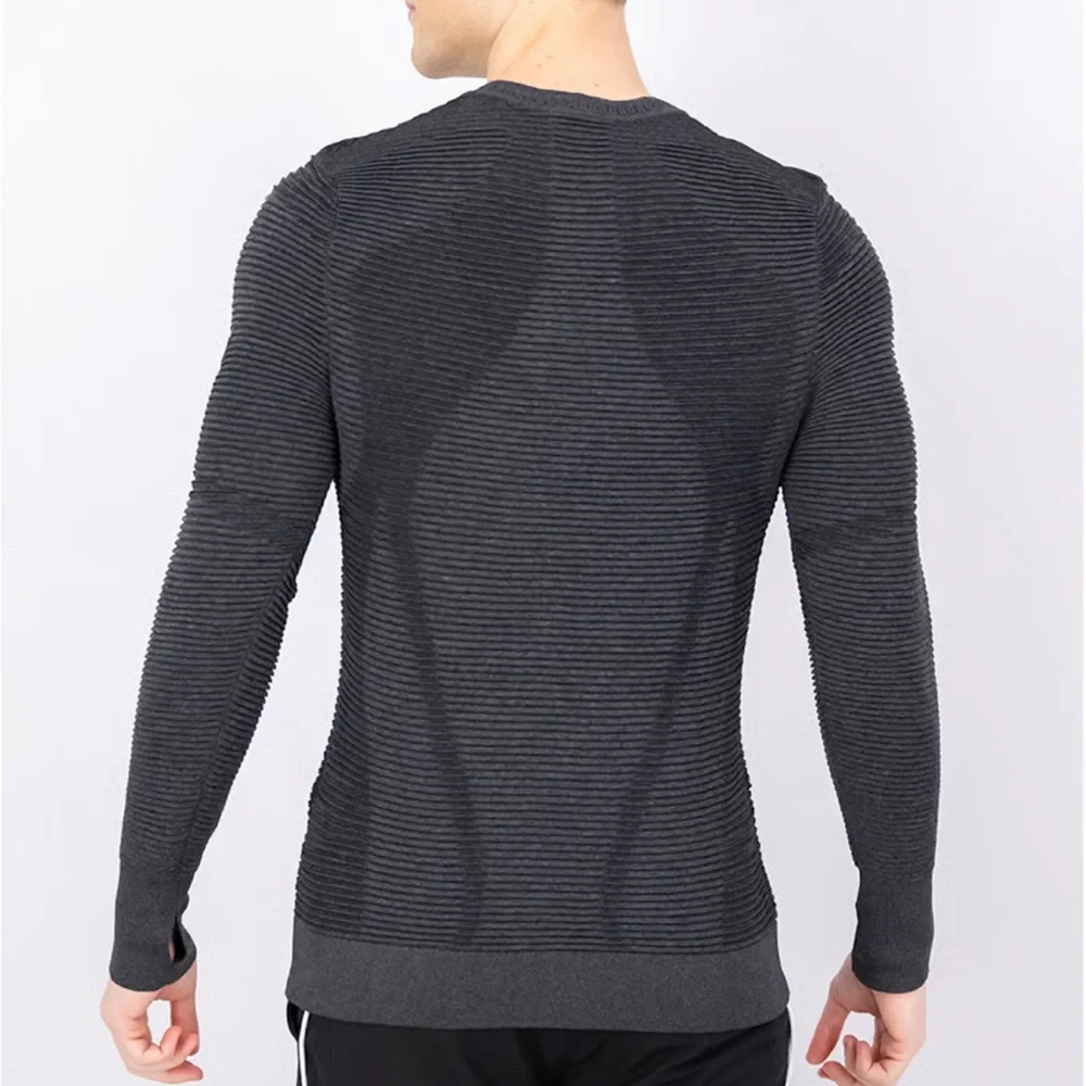 Under Armour New Mens Dark Gray Intelli-Knit Phantom 2.0 Crew Sweater Sz Large
